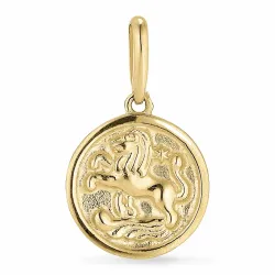 stjernetegn løven anheng i 9 karat gull - Gold Collection