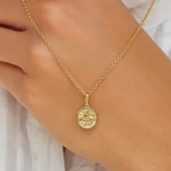 stjernetegn løven anheng i 9 karat gull - Gold Collection