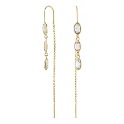 øredobber i 9 karat gull med zirkon - Gold Collection