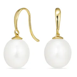 dråpe ørekroker i 9 karat gull - Gold Collection