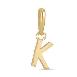 bokstav k anheng i 9 karat gull