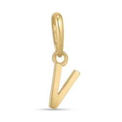 bokstav v anheng i 9 karat gull - My Letter