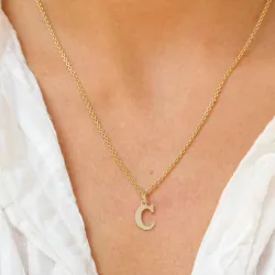 bokstav c anheng i 9 karat gull - My Letter