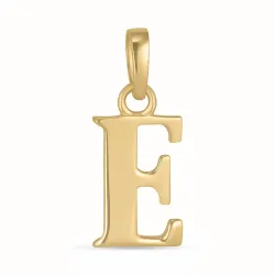 bokstav e anheng i 9 karat gull - My Letter