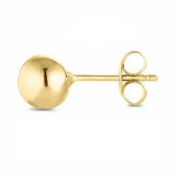 6 mm 1/2 par øredobber i 14 karat gull - Gold Collection
