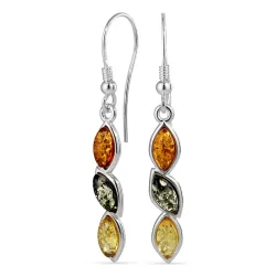 rav øredobber i sølv