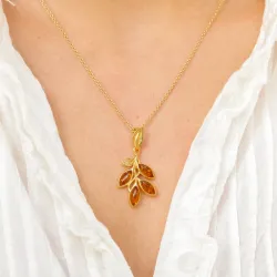 rav anheng i forgylt sølv