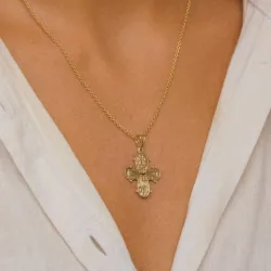 18 x 24 mm gull dagmarkors i 8 karat - Amoré