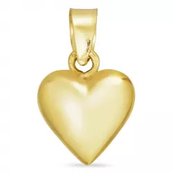 9 x 11 mm hjerte anheng i 14 karat gull