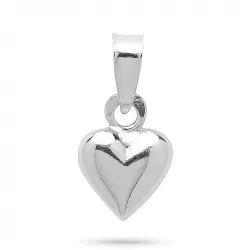 7 x 10 mm hjerte anheng i sølv