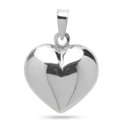 14,5 x 16 mm hjerte anheng i sølv