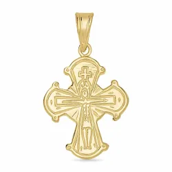 15 x 27 mm dagmarkors i forgylt sølv - Amoré