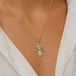 19 x 30 mm dagmarkors i 8 karat - Amoré
