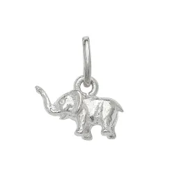 lille elefant anheng i sølv - Little Ones