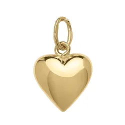 9 x 10 mm hjerte anheng i 8 karat - Amoré