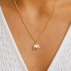 elefant anheng i 8 karat