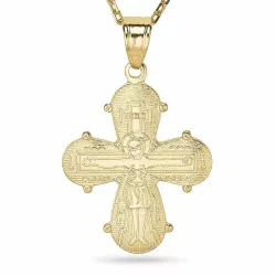 dagmarkors halskjede i forgylt sølv med anheng i 8 karat - Amoré