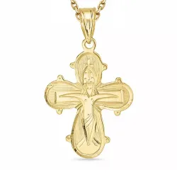 dagmarkors halskjede i forgylt sølv med anheng i 8 karat - Amoré