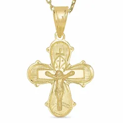 dagmarkors halskjede i forgylt sølv med anheng i 8 karat - Amoré