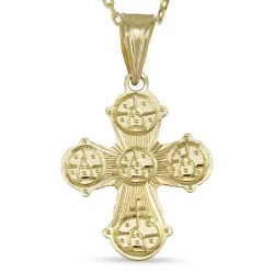 dagmarkors halskjede i forgylt sølv med anheng i 8 karat - Amoré