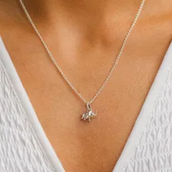 elefant halskjede i sølv med anheng i sølv - Little Ones