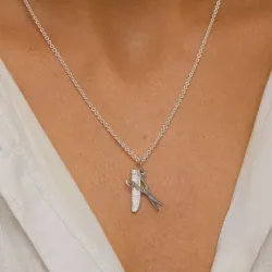 kam og saks halskjede i sølv med anheng i sølv