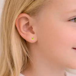 smiley øredobber i sølv - Little Ones