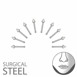 nesepiercing i stål