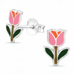 tulipan ørestikker i sølv