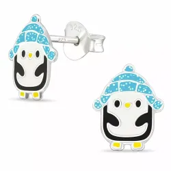 pingvin ørestikker i sølv - Little Ones