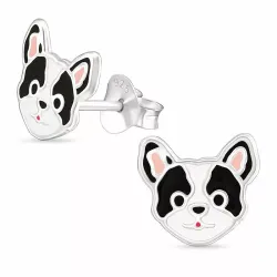 hunder ørestikker i sølv - Little Ones