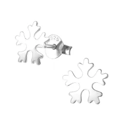 snøfnugg øredobber i sølv - Little Ones