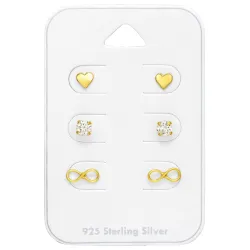 liten ørestikker i forgylt sølv - Little Ones