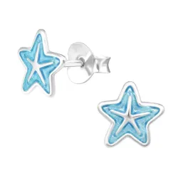 stjerne barneøredobb i sølv - Little Ones