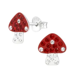 sopp barneøredobb i sølv - Little Ones