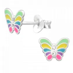 sommerfugl barneøredobb i sølv - Little Ones