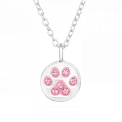 pote krystall halskjede med anheng i sølv - Little Ones