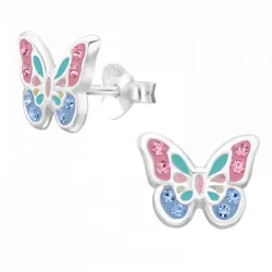 sommerfugl øredobber i sølv - Little Ones
