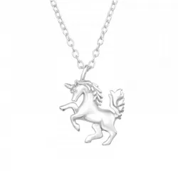 hester halskjede med anheng i sølv