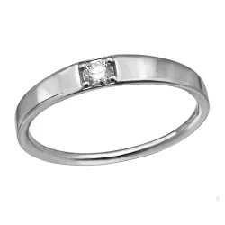 lab grown diamant solitairering i sølv