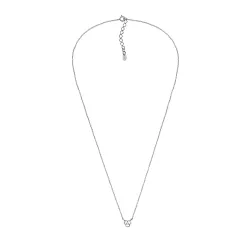 45 cm halskjede med lab grown diamant anheng i sølv 0,035 ct