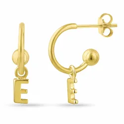 bokstav e halvcreol i forgylt sølv - My Letter