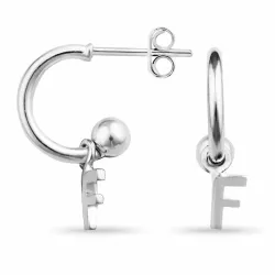 bokstav f halvcreol i sølv - My Letter