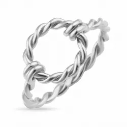 flettet ring i sølv
