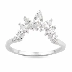 kolleksjonsprøve zirkon ring i sølv