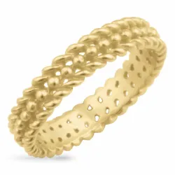 ring i forgylt sølv