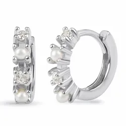 13,5 mm zirkon creol i sølv