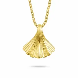 musling halskjede i forgylt sølv