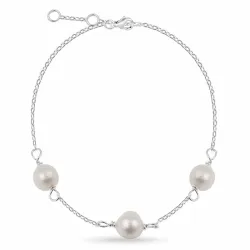 perle armbånd i sølv