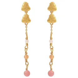 Hultquist Coralie grande øredobber i forgylt sølv multifarget stein